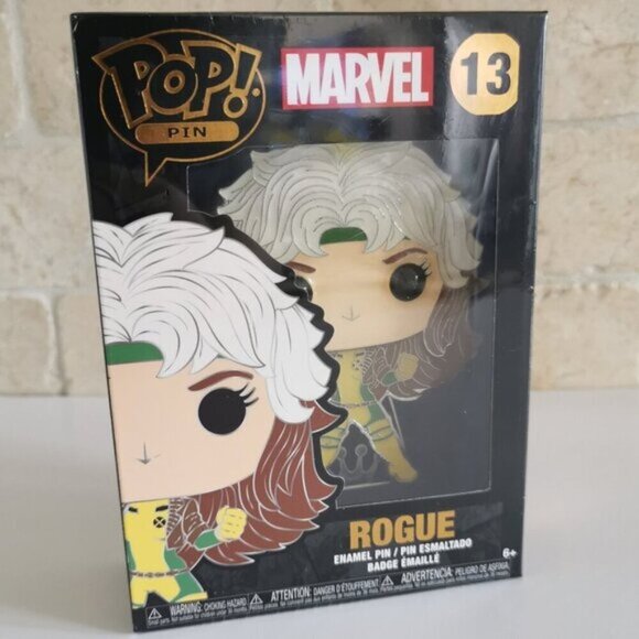 X-Men Rogue Funko POP! Pin Marvel 13 Enamel Pin with Removable Stand NEW SEALED - Picture 1 of 6